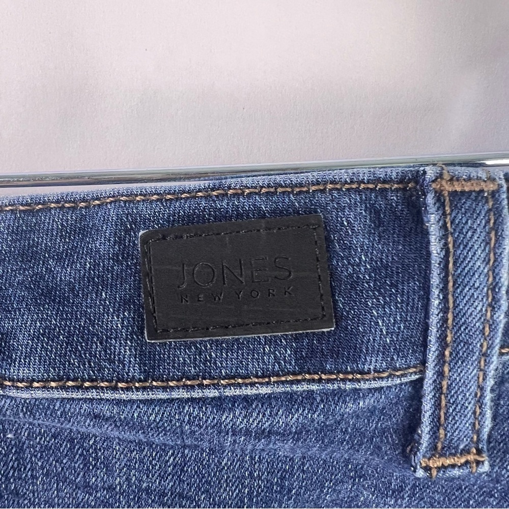 Jones New York Madison Skinny Jeans Blue Denim Mid Rise Stretch Size 6 - Picture 9 of 10